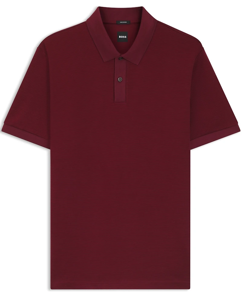Boss by Hugo Men's Mercerised-Cotton Polo Shirt
