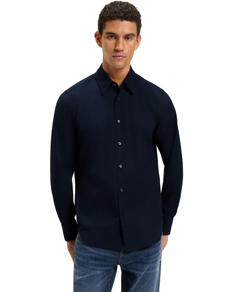 Boss by Hugo Men's Stretch-Cotton Regular-Fit Dress Shirt
