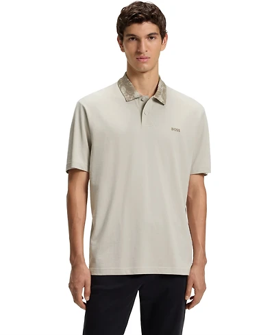 Boss by Hugo Men's Cotton Pique Relaxed-Fit Polo Shirt