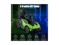 Boyel Living 3-in-1 Licensed Lamborghini Ride on Push Car with Handle Guardrail