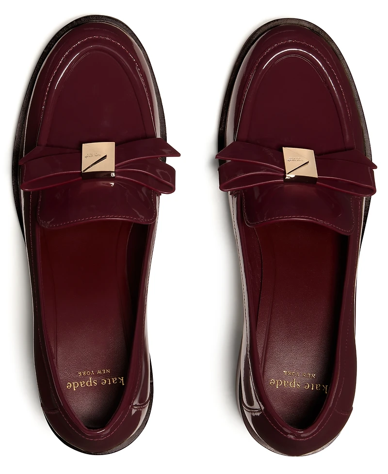 kate spade new york Women's Decorative Bow Block Heel Loafers