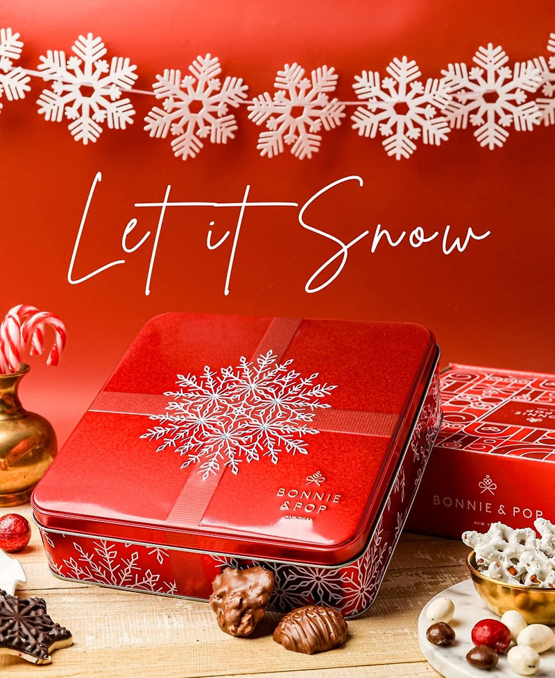 Bonnie & Pop Christmas Sweets Gift Tin, 6 Sections