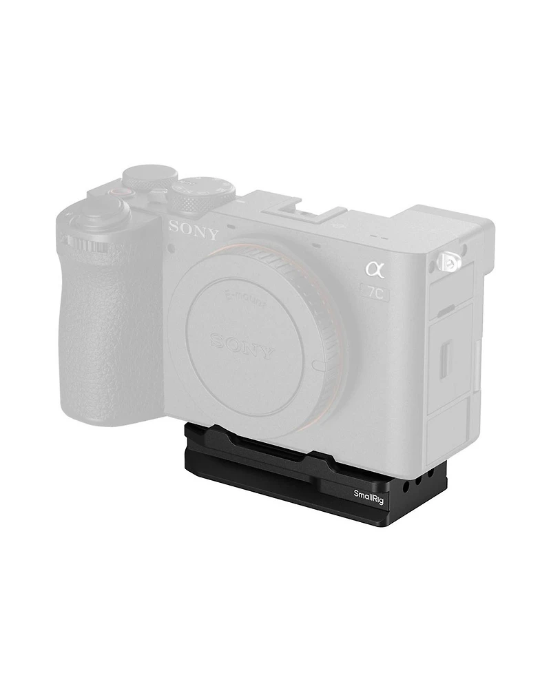 SmallRig Arca-Swiss Quick Release Mount Plate with AirTag Compartment for Select Sony Cameras, Black