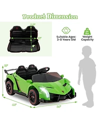Licensed Lamborghini 4WD Kids Ride-on Sports Car 12V Electric Vehicle with Remote