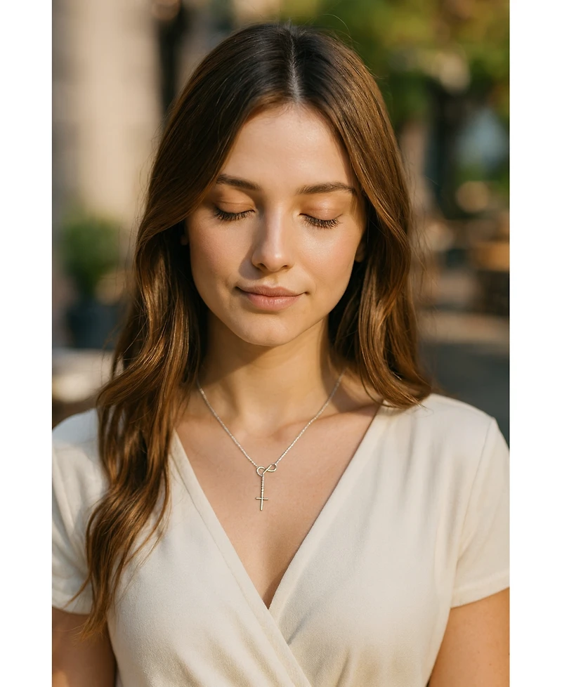 Infinity Cross Necklace
