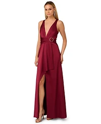Adrianna Women's Stretch Satin Long Dress