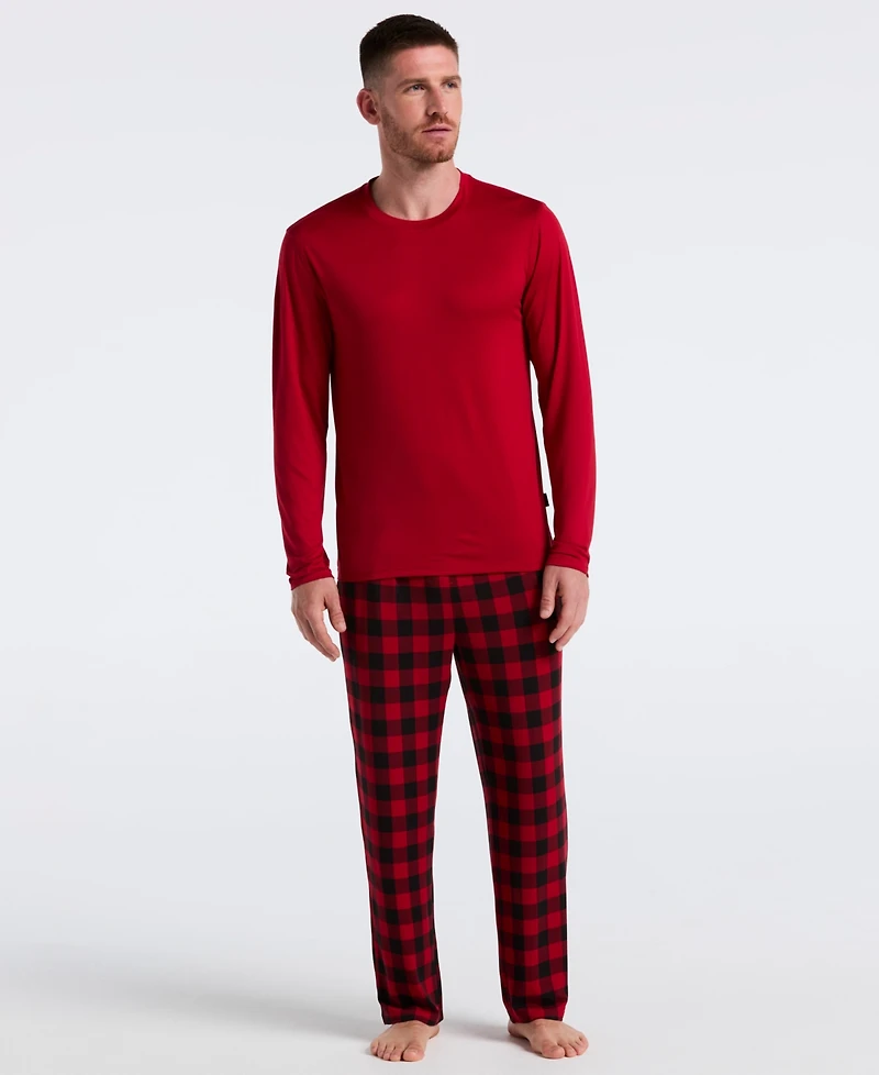 Perry Ellis Portfolio Men's Deluxe Touch Buffalo Plaid Sleep Pants
