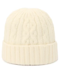 Coach Women's Embroidered Cable-Knit Beanie Hat