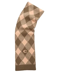 Coach Women's Argyle Knit Muffler Scarf