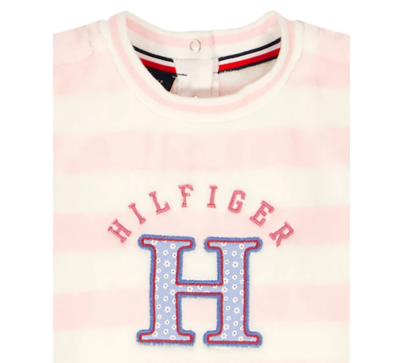 Tommy Hilfiger Baby Girls 2-Piece Top and Joggers Set