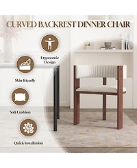 Wooden dining chairs set of 2 room chair for kitchen, home, living room,