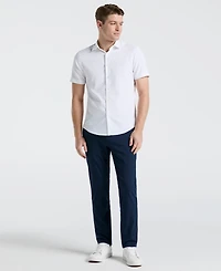 Perry Ellis Men's Short Sleeve Solid Shirt