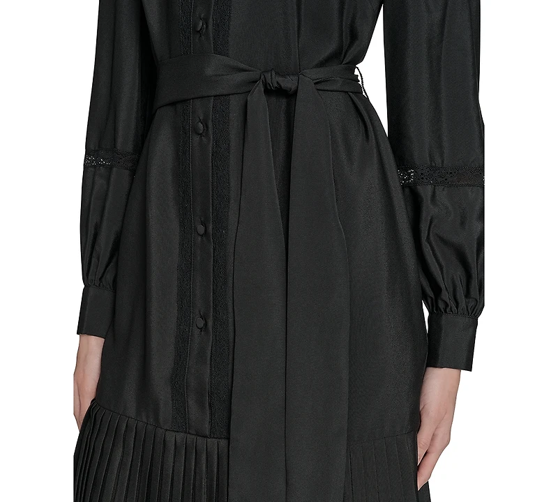 Eliza J Women's Pleated Shirt Dress