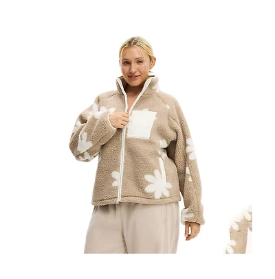 Cotton On Women's Active Trail Sherpa Zip Through
