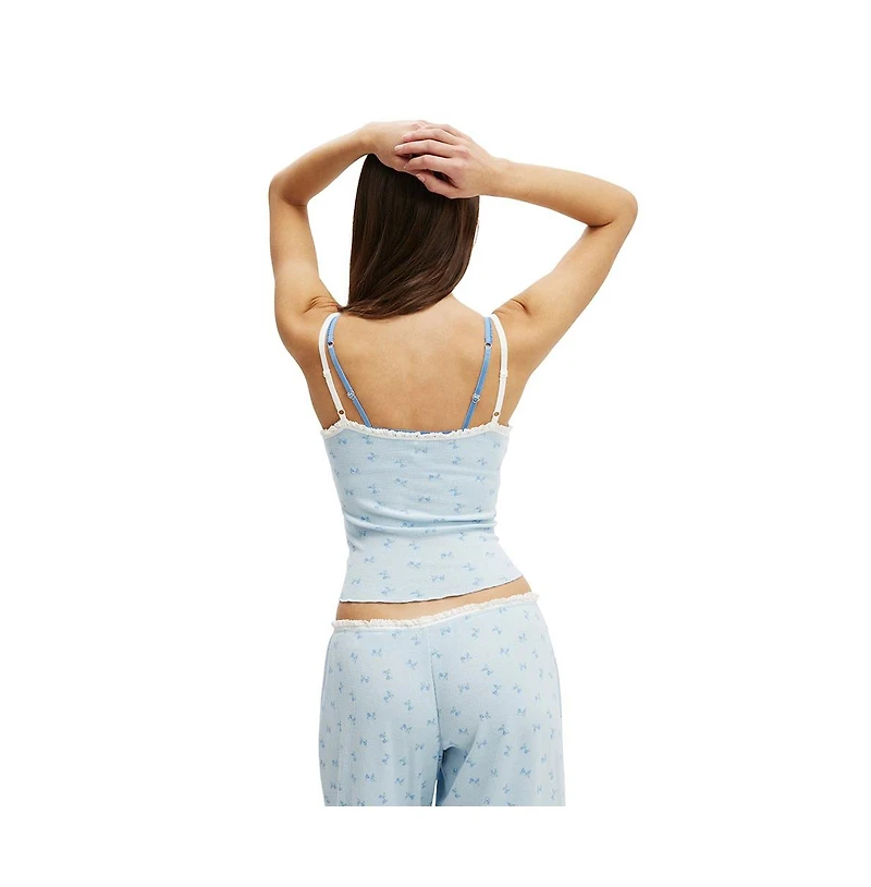Cotton On Women's Waffle Baby Lock Square Neck Cami