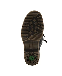 Spring Step Yosemite Water-Resistant Winter Boots with Sweater Trim and Lace-Up Detail