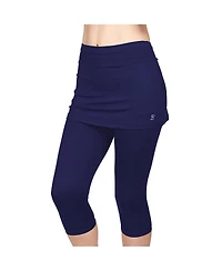 Sofibella Women's Uv Staples Abaza 13in Tennis Skirt with Capri Leggings