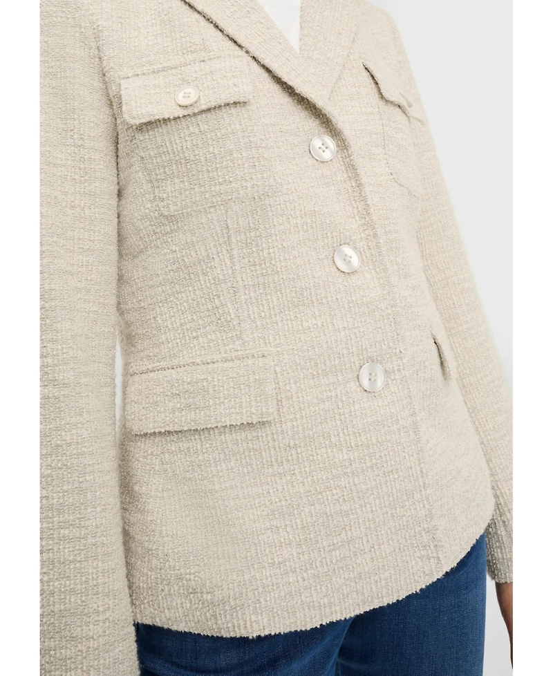 Olsen Women's Sparkly Tweed Blazer