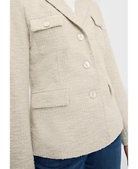 Olsen Women's Sparkly Tweed Blazer