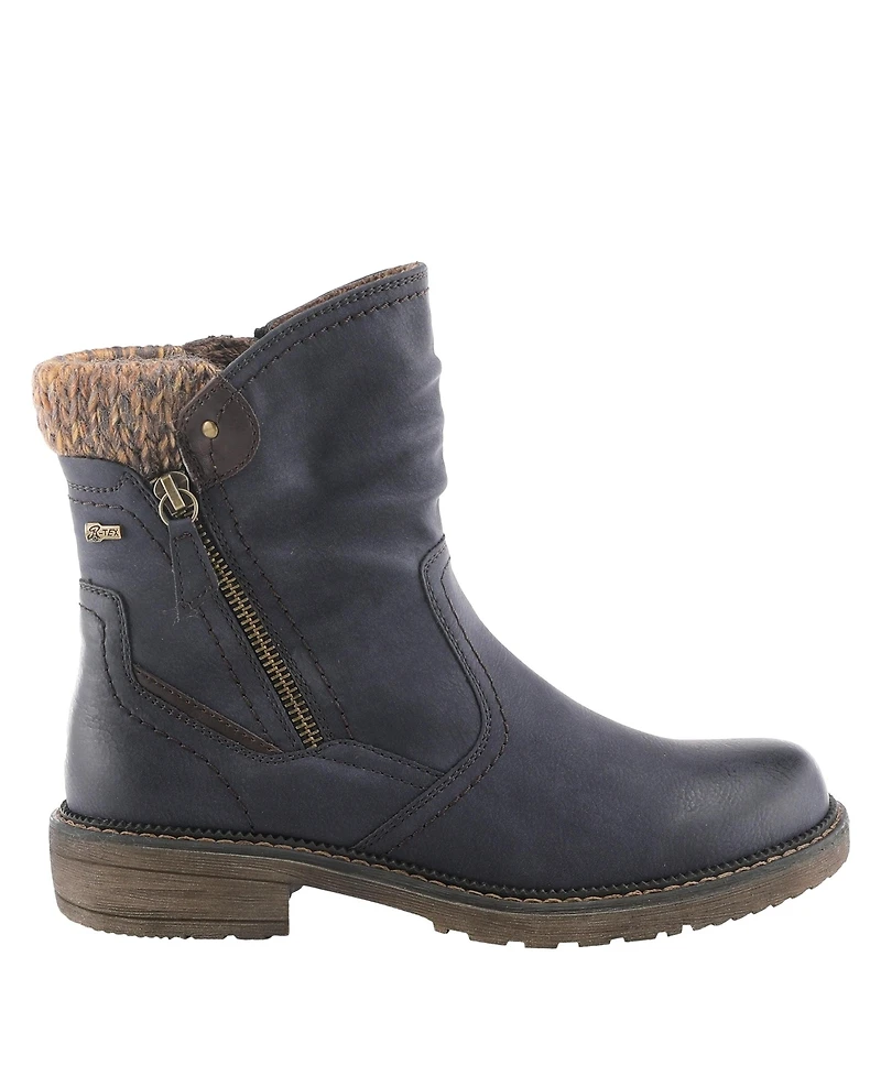 Spring Step Wibea Slouch Shaft Water-Resistant Booties with Sweater Cuff & Shock-Absorbing Sole