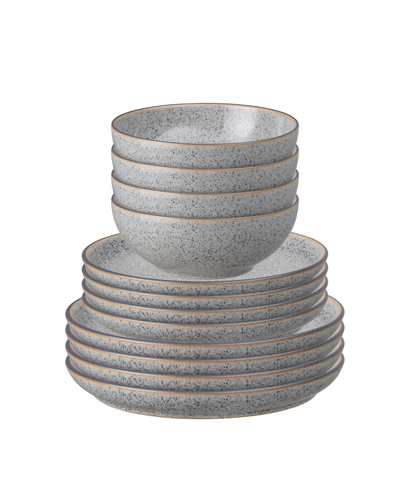 Denby Studio Grey 12 Pc. Dinnerware Set, Service for 4