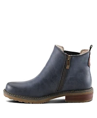 Spring Step Nonia Chelsea-Inspired Bootie with Plaid Stretch Gore and Shock-Absorbing Sole