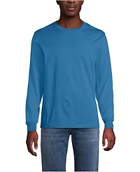 Lands' End Men's Tall Super-t Long Sleeve Henley Shirt