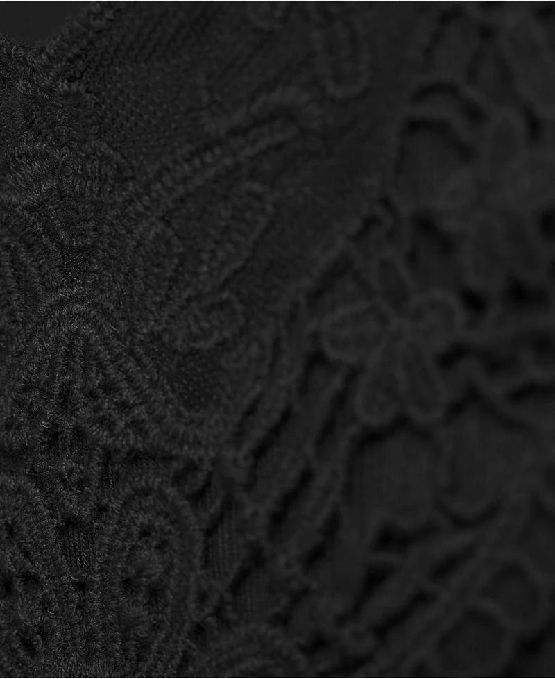 Lands' End Women's Variegated Micro Rib Lace Trim Cami