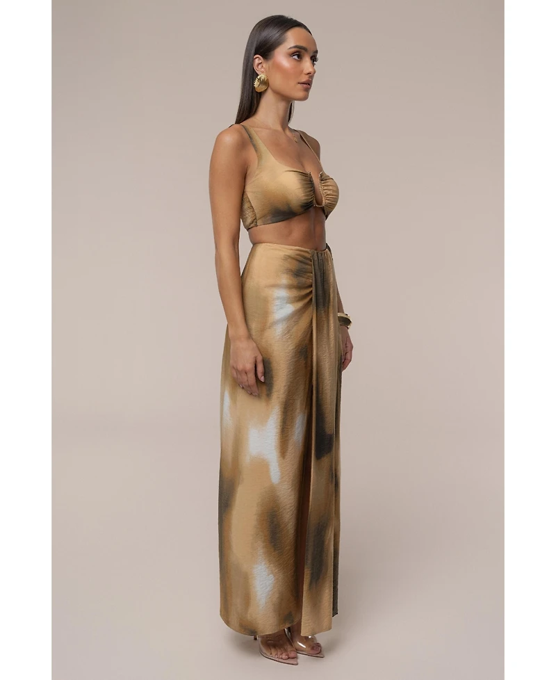 Jluxlabel Women's Flowing Elegance Maxi Skirt