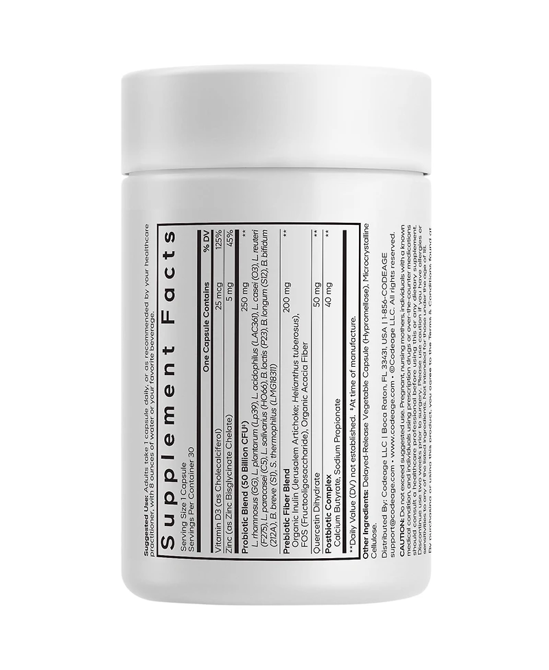 Codeage Probiotic+ 50 Billion Cfu Supplement