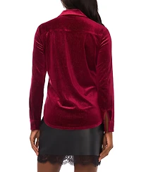Vince Camuto Women's Sequin Button Front Shirt