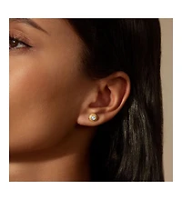 Satya Jewelry Insightful Spirit White Topaz Stud Earrings