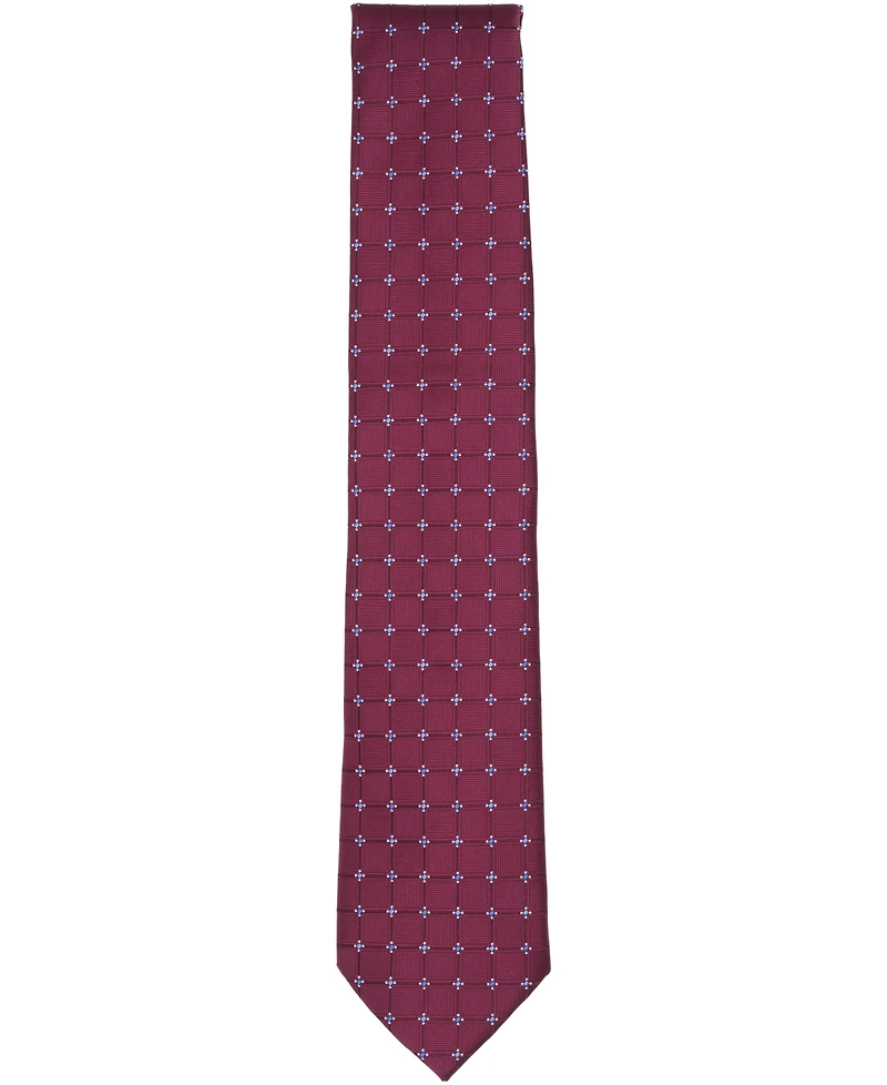 Club Room Men's Meyers Grid Pattern Tie, Macy's Exclusive