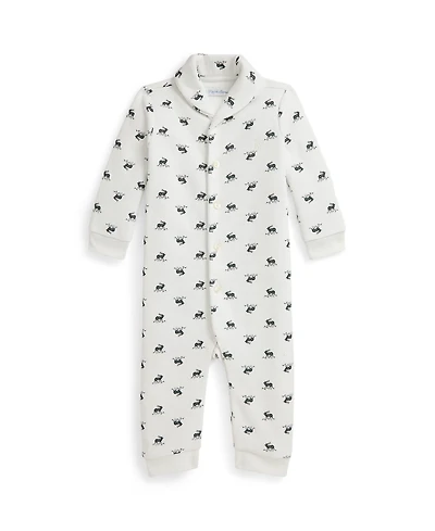 Polo Ralph Lauren Baby Boys Shawl Collar Sleep and Play Coverall