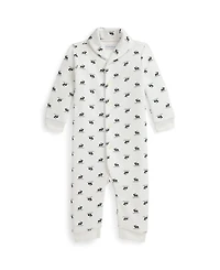 Polo Ralph Lauren Baby Boys Shawl Collar Sleep and Play Coverall