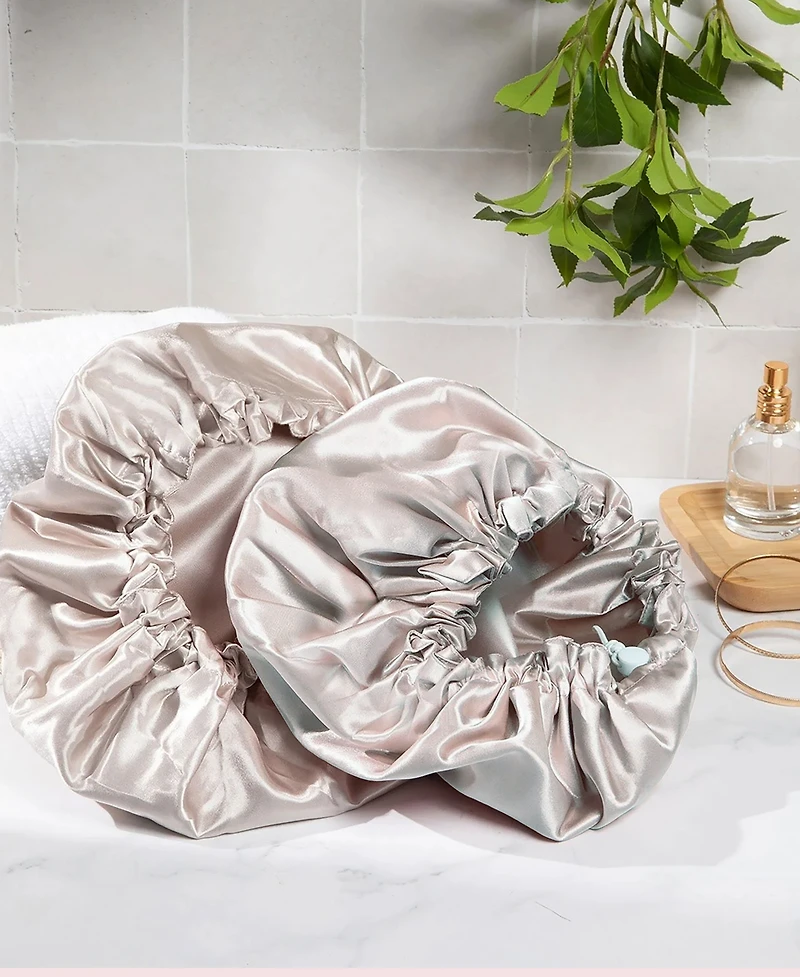 Night 2-pack Satin Shower Cap