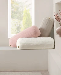 Ugg Valor Carved Faux-Fur Bolster Decorative Pillow, 8" x 26"