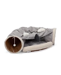Streamdale Versatile Cat Tunnel + Bed Hideaway, Cave, Tent, Toy, Collapsible