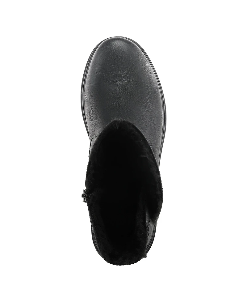 Spring Step Francala Foldover Faux Fur Booties with Relife Shock Absorbing Sole