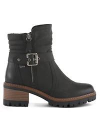 Spring Step Smokies Lug Sole Booties with Buckle Accent and Water-Resistant Finish