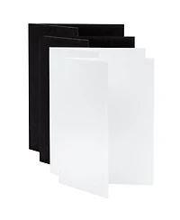 V-flat World Tabletop V-Flat Small (18"x12"), 4-Pack, 2-White & 2-Black