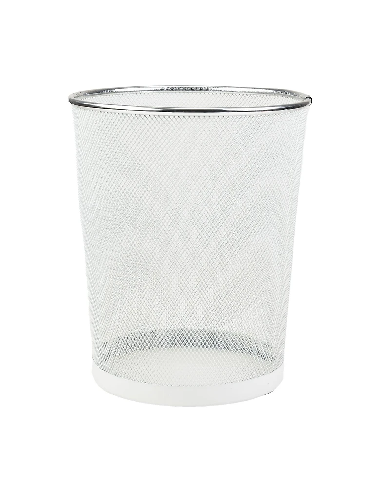 Trio Essentials 10 Liter Mesh Waste Basket Can for Garbage, Round Open Top Trash Can for Office, Bathroom Bedroom, Kitchen
