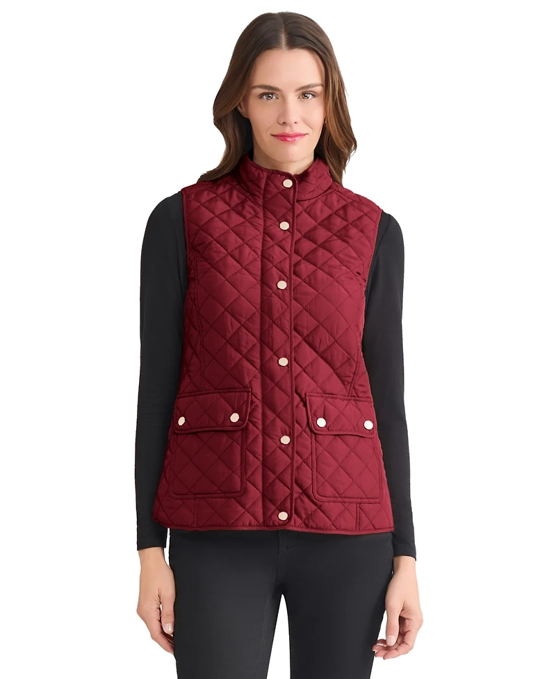 Jones New York Women's Patch Pocket Vest Jacket