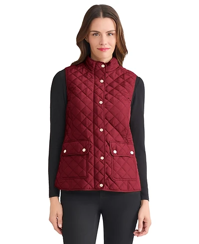 Jones New York Women's Patch Pocket Vest Jacket