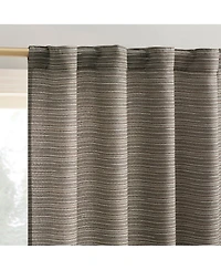 Lenora Space Dyed Textured Semi-Sheer Back Tab Curtain Panel