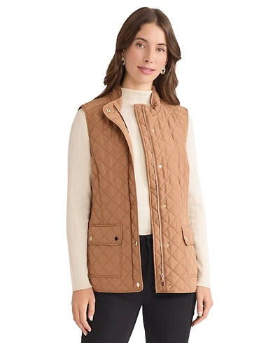 Jones New York Women's Patch Pocket Vest Jacket