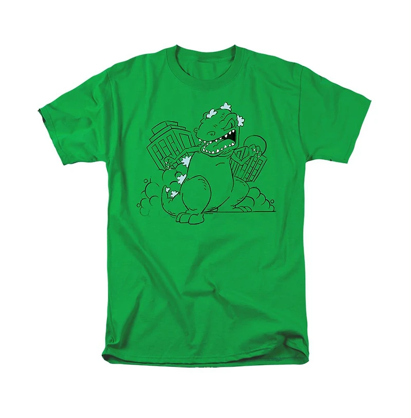 Logovision Men's Rugrats Reptar Destroys City T Shirt