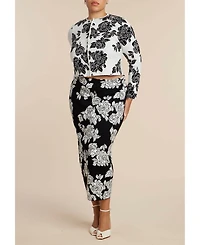 Eloquii Women's Plus Chevron Intarsia Sweater