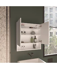 Depot E-Shop Susitna Medicine Cabinet, 2 Doors, 4 Shelves, White
