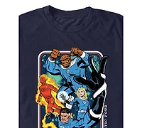 Fifth Sun Men's Fantastic 4 First Steps Crewneck Regular Fit T-Shirt